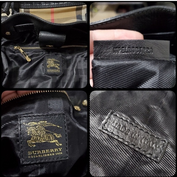 Burberry Nova Check Woven Leather Bucket Bag - Picture 8 of 9